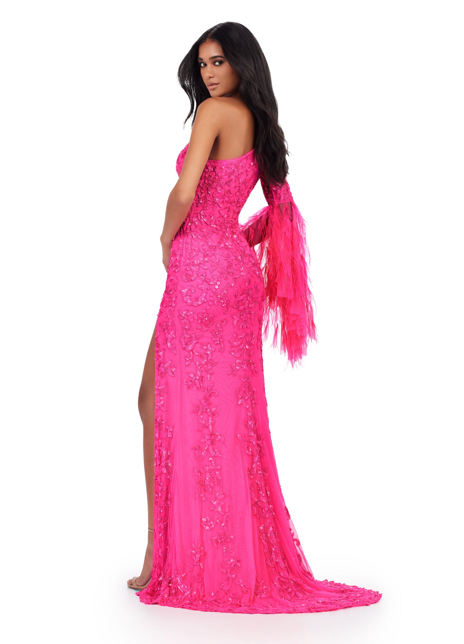 Ashley Lauren 11452 Formal Dresses Black 18 / Hot Pink Ashley Lauren 11452 Formal Dresses Black 18 / Hot Pink