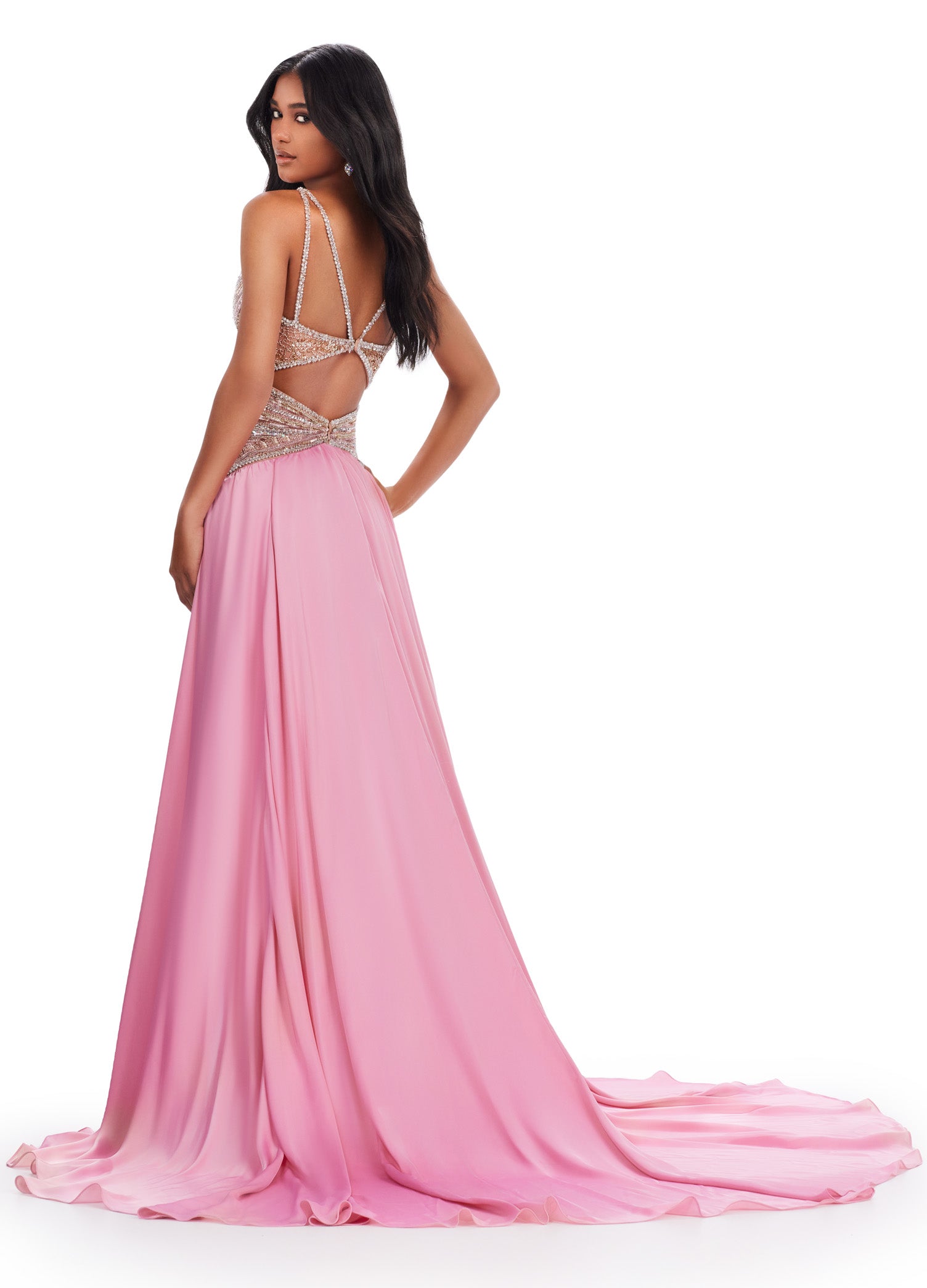 Ashley Lauren 11455 Formal Dresses Ivory 8 / Pink Ashley Lauren 11455 Formal Dresses Ivory 8 / Pink