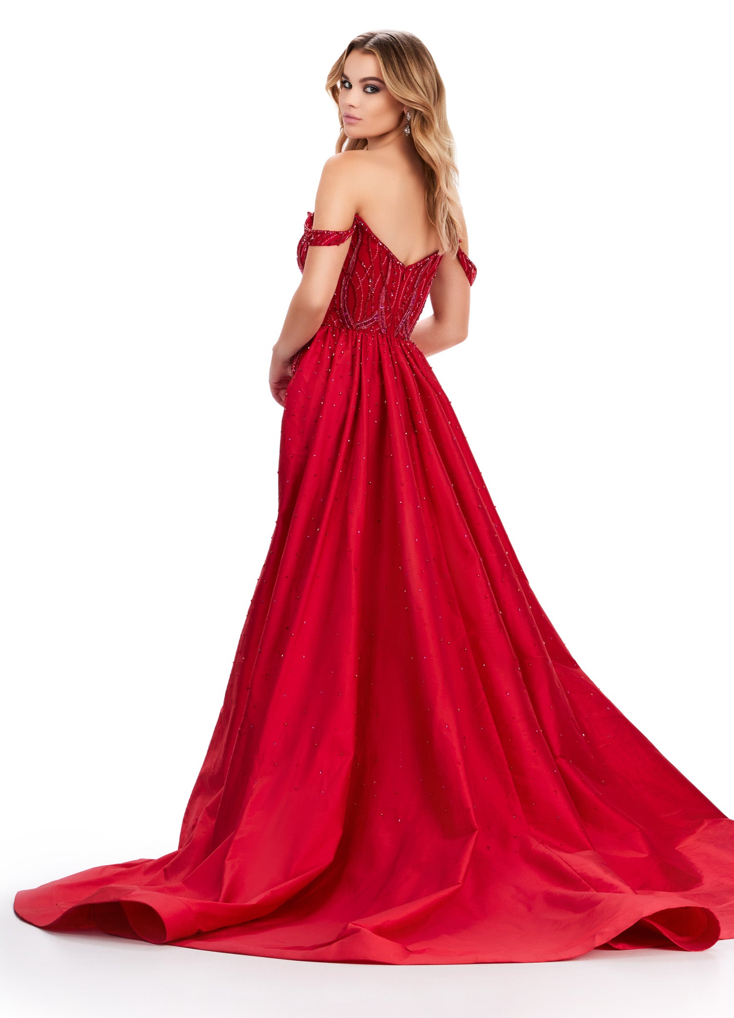Ashley Lauren 11458 Formal Dresses Peacock – Glass Slipper Formals