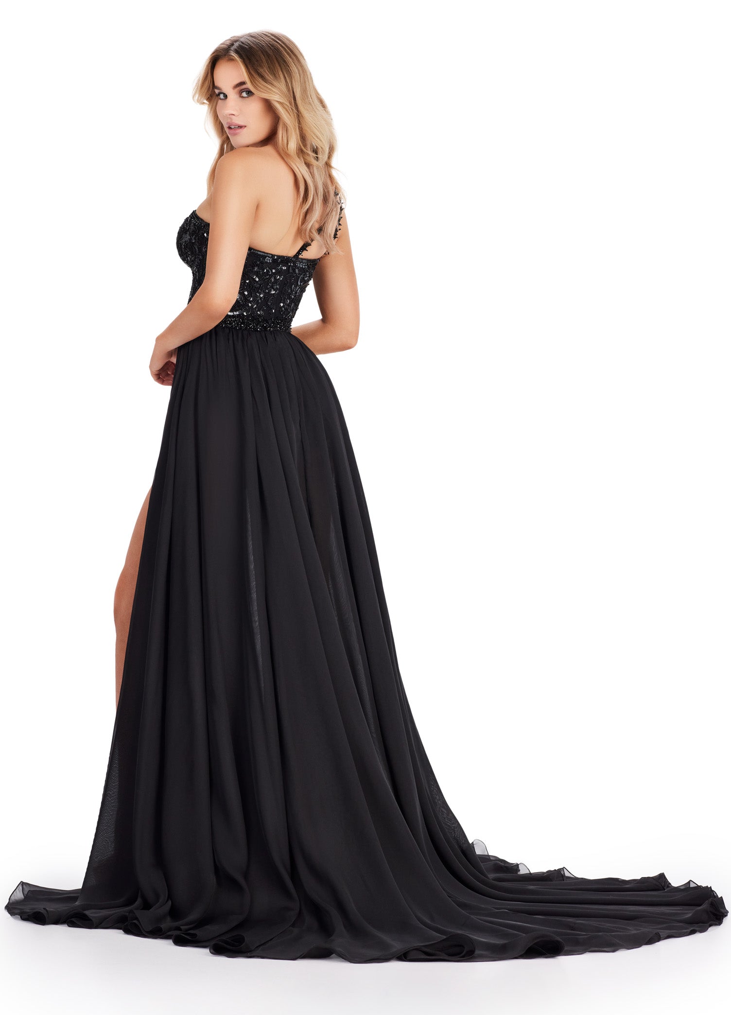 body suit prom dress Ashley Lauren 11460 Formal Dresses Periwinkle 12 / Periwinkle