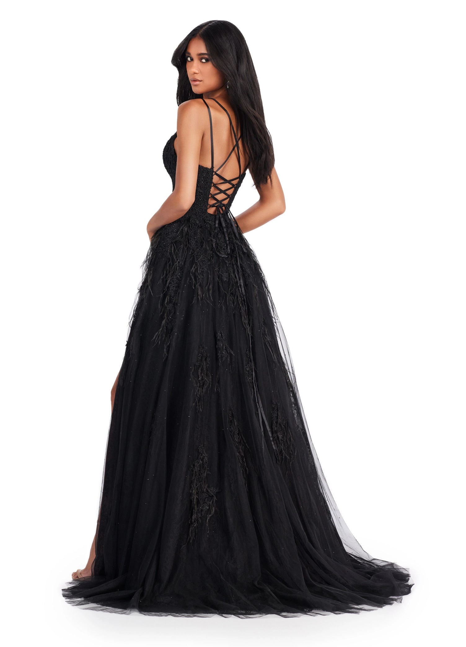 Ashley Lauren 11480 Prom Dress Red 10 / Black Ashley Lauren 11480 Prom Dress Red 10 / Black