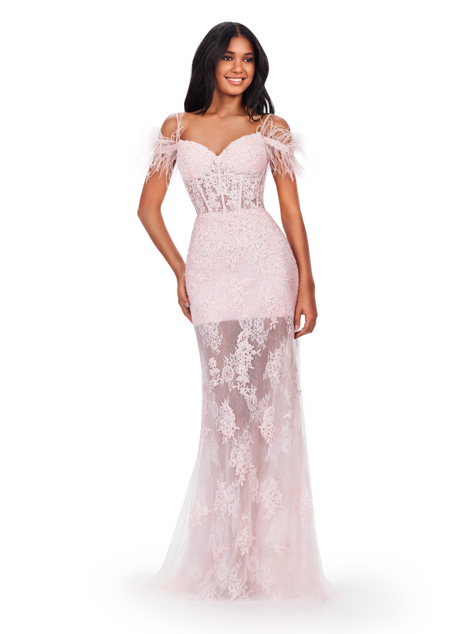Ashley Lauren 11481 Formal Dresses Ice Pink 12 / Ice Pink