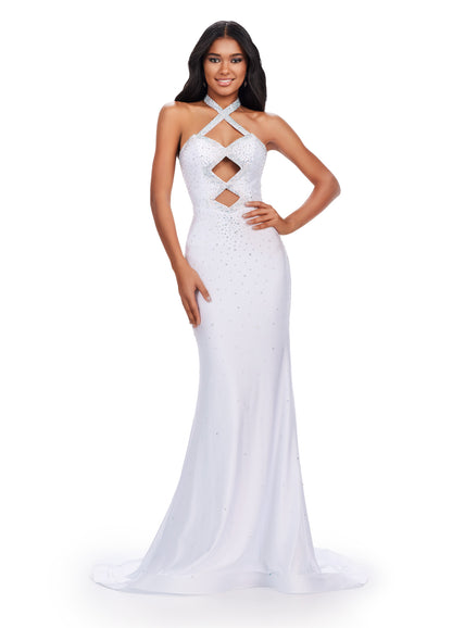 Ashley Lauren 11578 Formal Dresses Black 16 / White Ashley Lauren 11578 Formal Dresses Black 16 / White