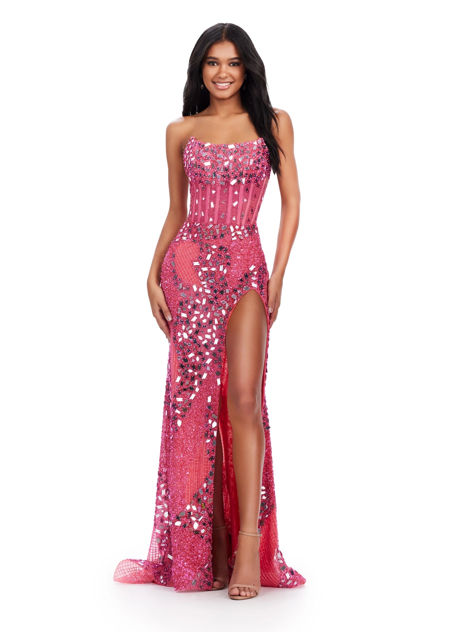 Ashley Lauren 11599 Formal Dress Red – Glass Slipper Formals