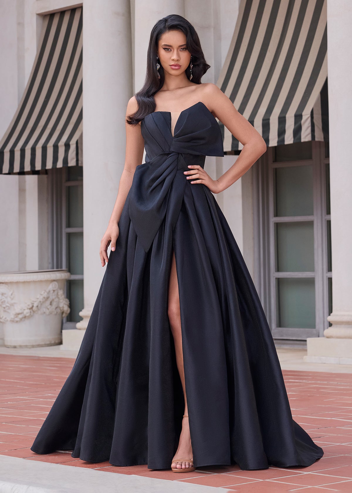 Ashley Lauren 11609 Formal Dress Ballgown Oversized Bow