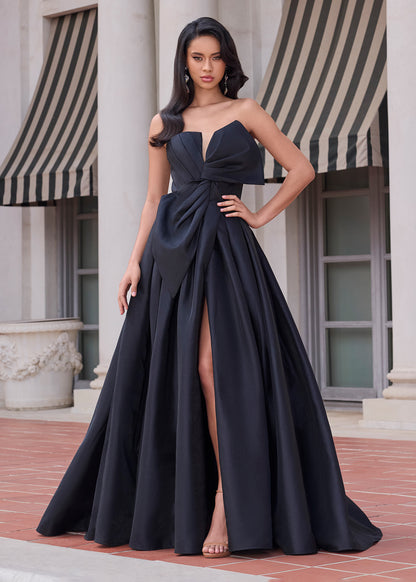 Ashley Lauren 11609 Formal Dress Ballgown Oversized Bow