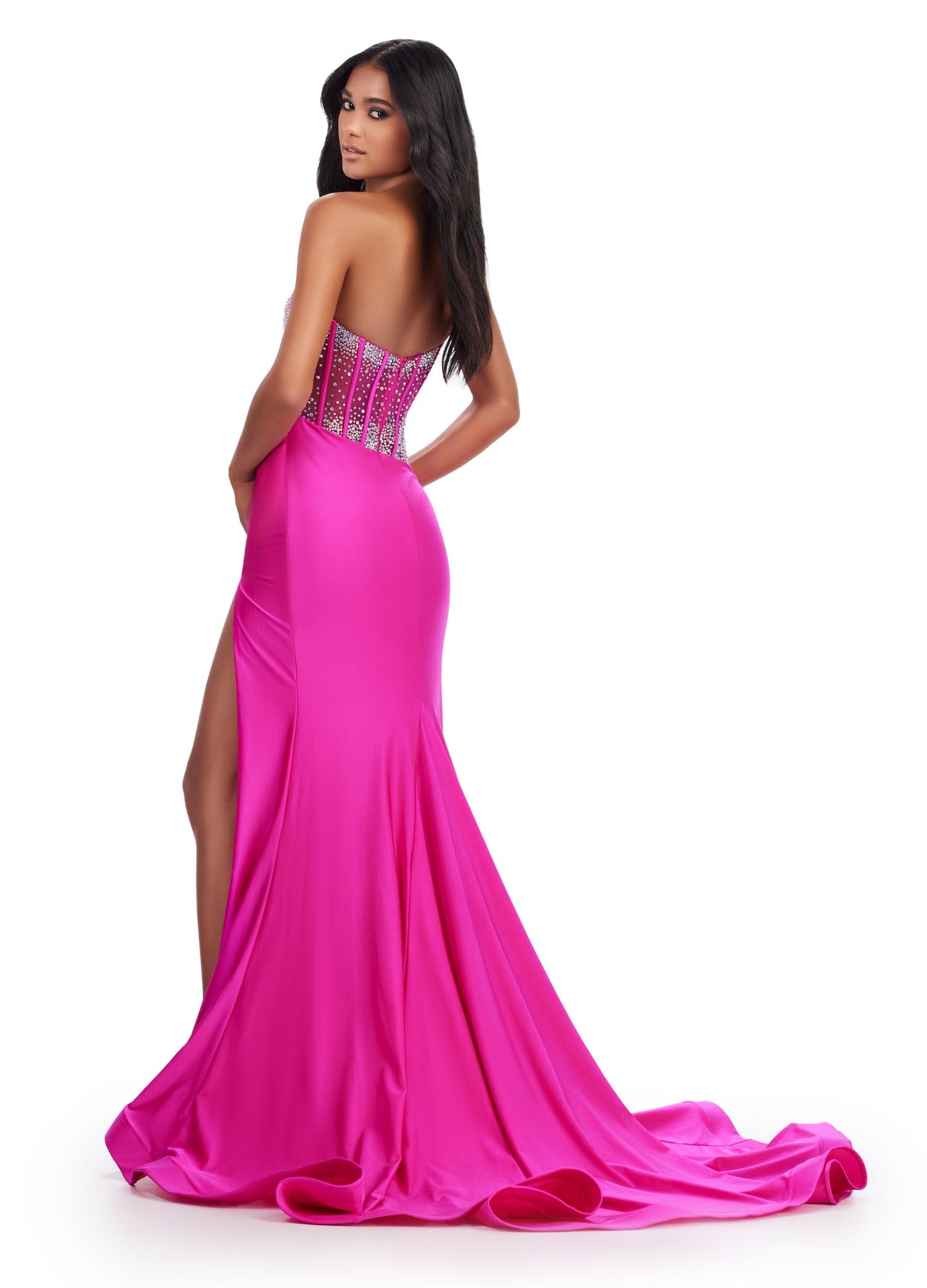 Ashley Lauren 11617 Formal Dress Purple – Glass Slipper Formals