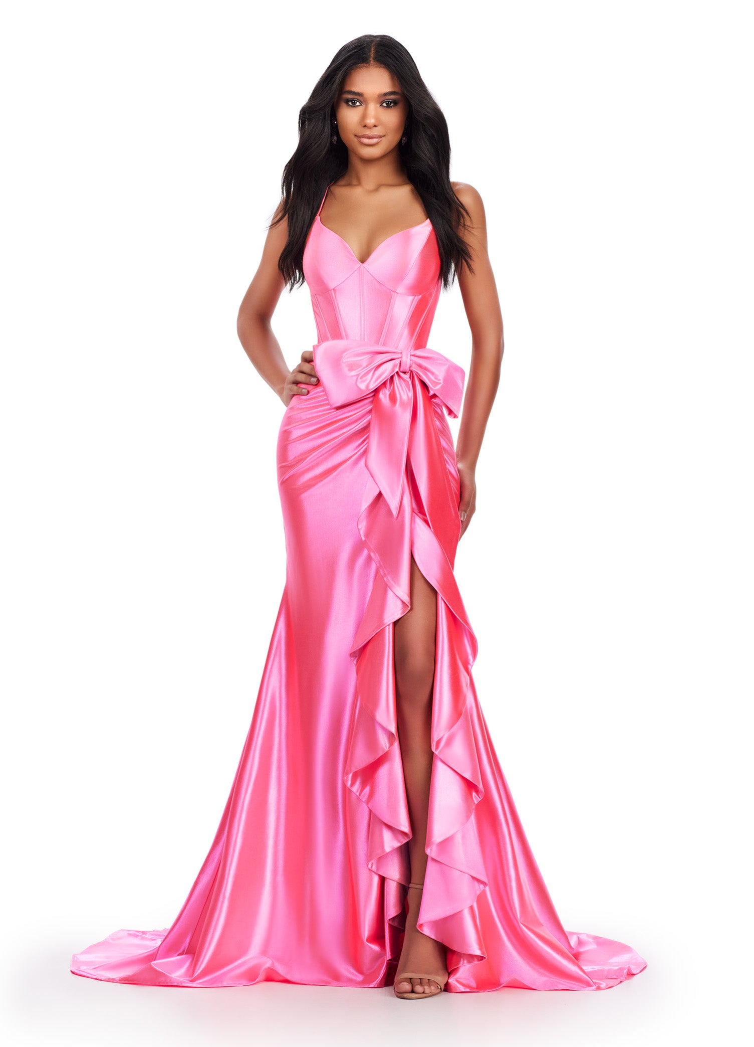 Ashley Lauren 11638 Prom Dress Pink 0 / Pink Ashley Lauren 11638 Prom Dress Pink 0 / Pink