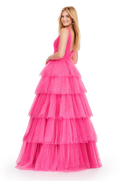 Ashley Lauren 11672 Prom Dress Lilac 12 / Hot Pink Ashley Lauren 11672 Prom Dress Lilac 12 / Hot Pink