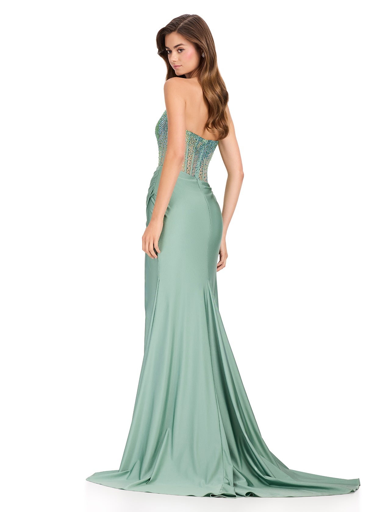 Ashley Lauren Style 11690 Long Prom Dress Pageant Formal Evening Gown