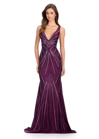 ASHLEYlauren 11693 Long Prom Dress Pageant Formal Evening Gown