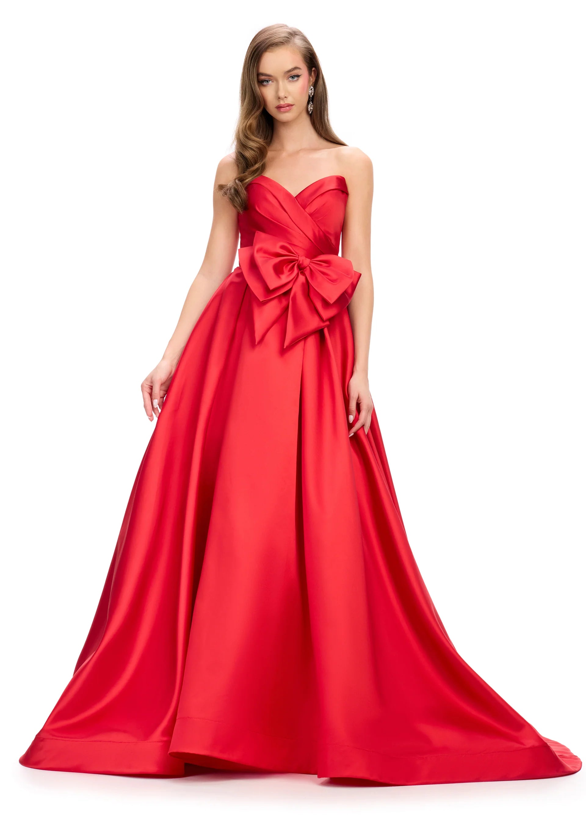 green emerald velvet dress Cute A Line Satin Short Prom Dress with Bow,Evening Dress US 4 / Burgundy