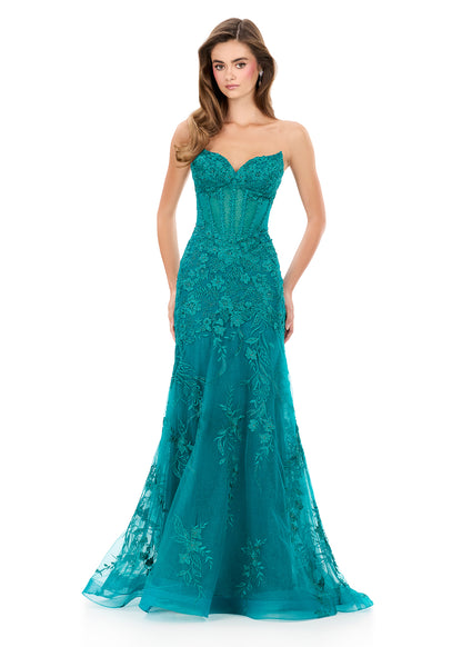 Ashley Lauren Style 12060 Long Prom Dress Pageant Formal Evening Gown