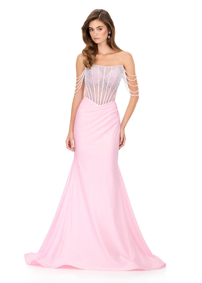 Ashley Lauren Style 12154 is a long prom dress designed for pageant and formal evening events. This elegant gown features Ashley Lauren's signature attention to fit and detail, creating a flattering silhouette that stands out on stage and in photos.

Available Colors: Black, Ice Pink, Sky, White