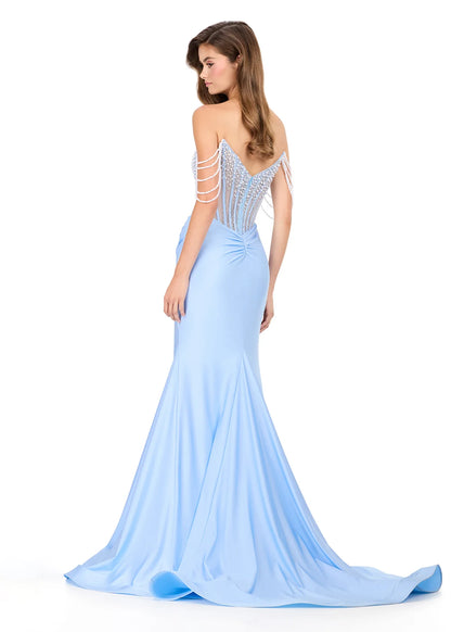 Ashley Lauren Style 12154 is a long prom dress designed for pageant and formal evening events. This elegant gown features Ashley Lauren's signature attention to fit and detail, creating a flattering silhouette that stands out on stage and in photos.

Available Colors: Black, Ice Pink, Sky, White