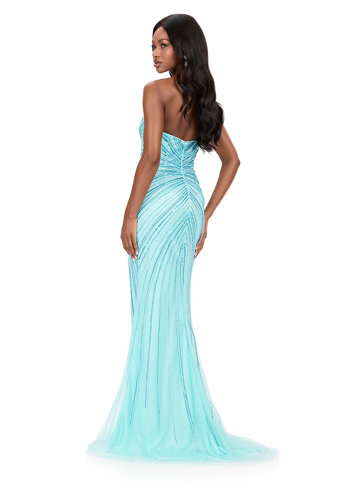 Ashley Lauren Style 12201 Long Prom Dress Pageant Formal Evening Gown