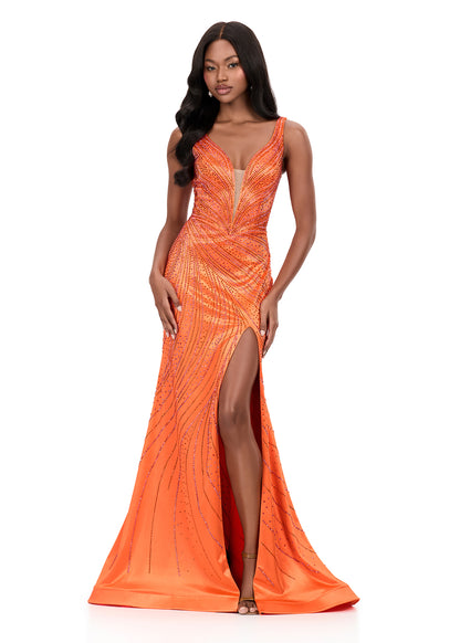 Ashley Lauren Style 12203 is a long prom dress designed for pageant and formal evening events. This elegant gown features Ashley Lauren's signature attention to fit and detail, creating a flattering silhouette that stands out on stage and in photos.

Available Colors: Orange, Purple, Periwinkle, Teal

This Ashley Lauren dress is an ideal choice for prom, pageant competitions, formal galas, and red carpet events.

Designer: Ashley Lauren
Style Number: 12203