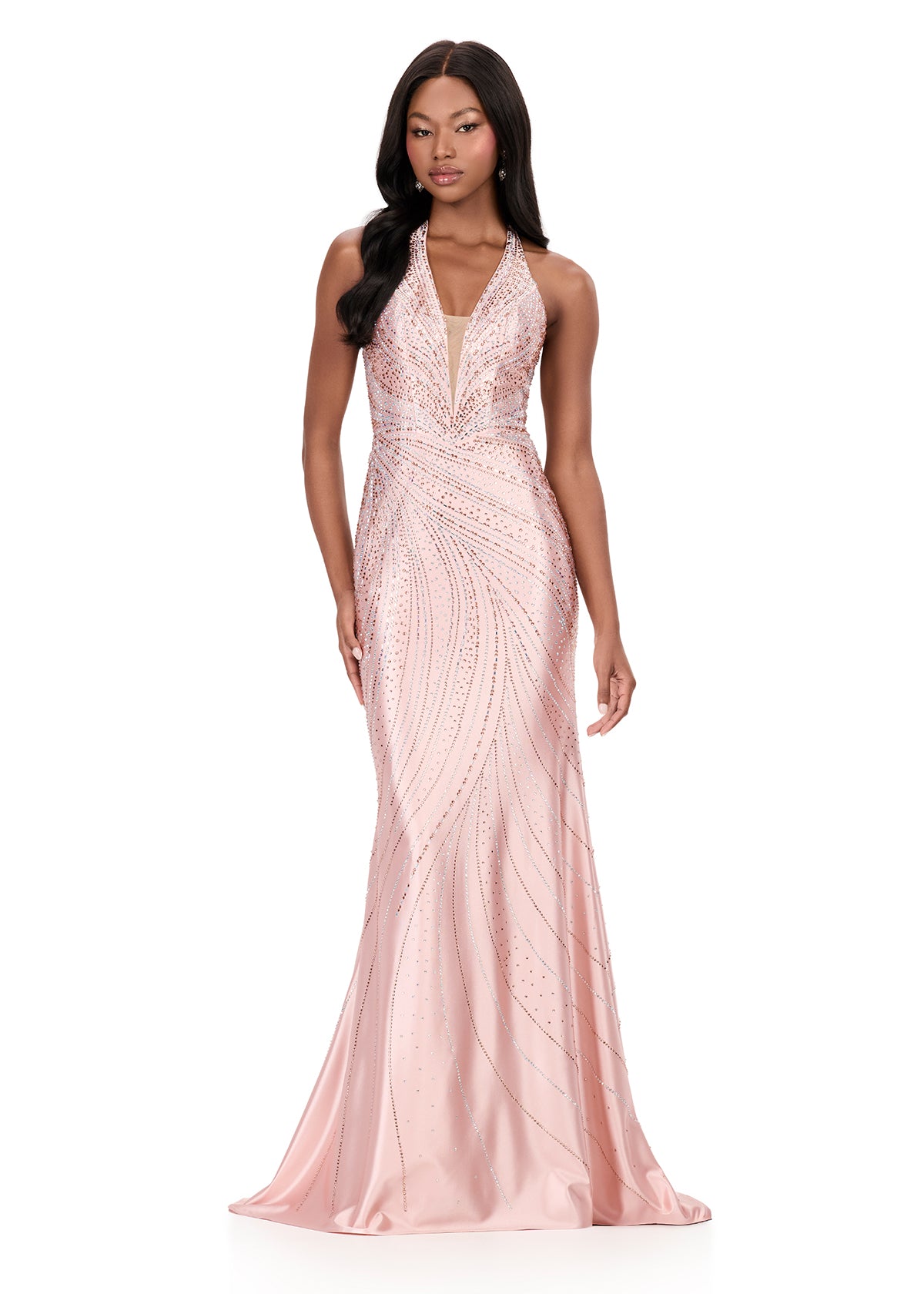 Ashley Lauren Style 12206 Long Prom Dress Pageant Formal Evening Gown 10 / Champagne Ashley Lauren Style 12206 Long Prom Dress Pageant Formal Evening Gown 10 / Champagne