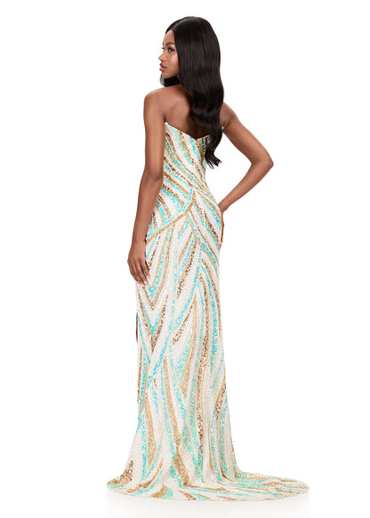Ashley Lauren Style 12218 is a long prom dress designed for pageant and formal evening events. This elegant gown features Ashley Lauren's signature attention to fit and detail, creating a flattering silhouette that stands out on stage and in photos.

Available Colors: Aqua/Ivory, Multi/Black, Neon Pink, Pink