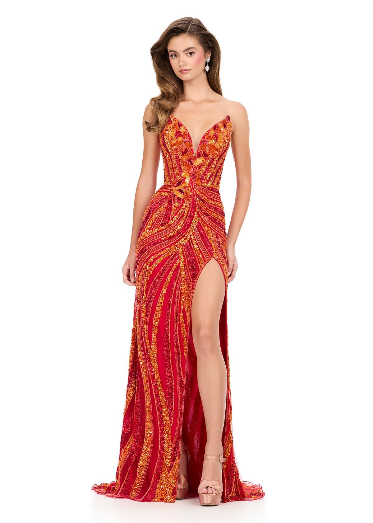 Ashley Lauren Style 12230 Long Prom Dress Pageant Formal Evening Gown Glass Slipper Formals Ashley Lauren Style 12230 Long Prom Dress Pageant Formal Evening Gown Glass Slipper Formals