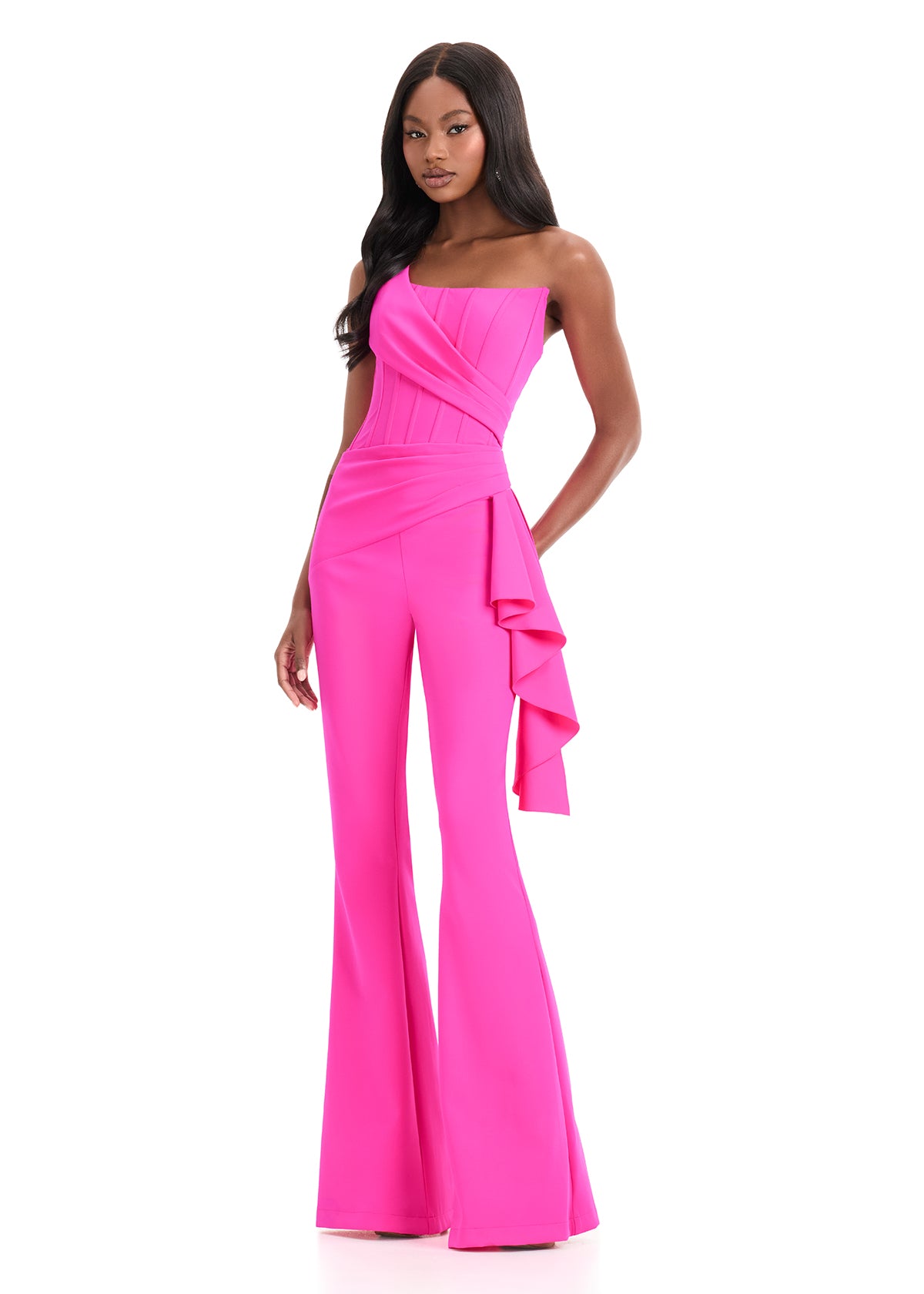 Ashleylauren 12233 Scuba pageant jumpsuit – Glass Slipper Formals