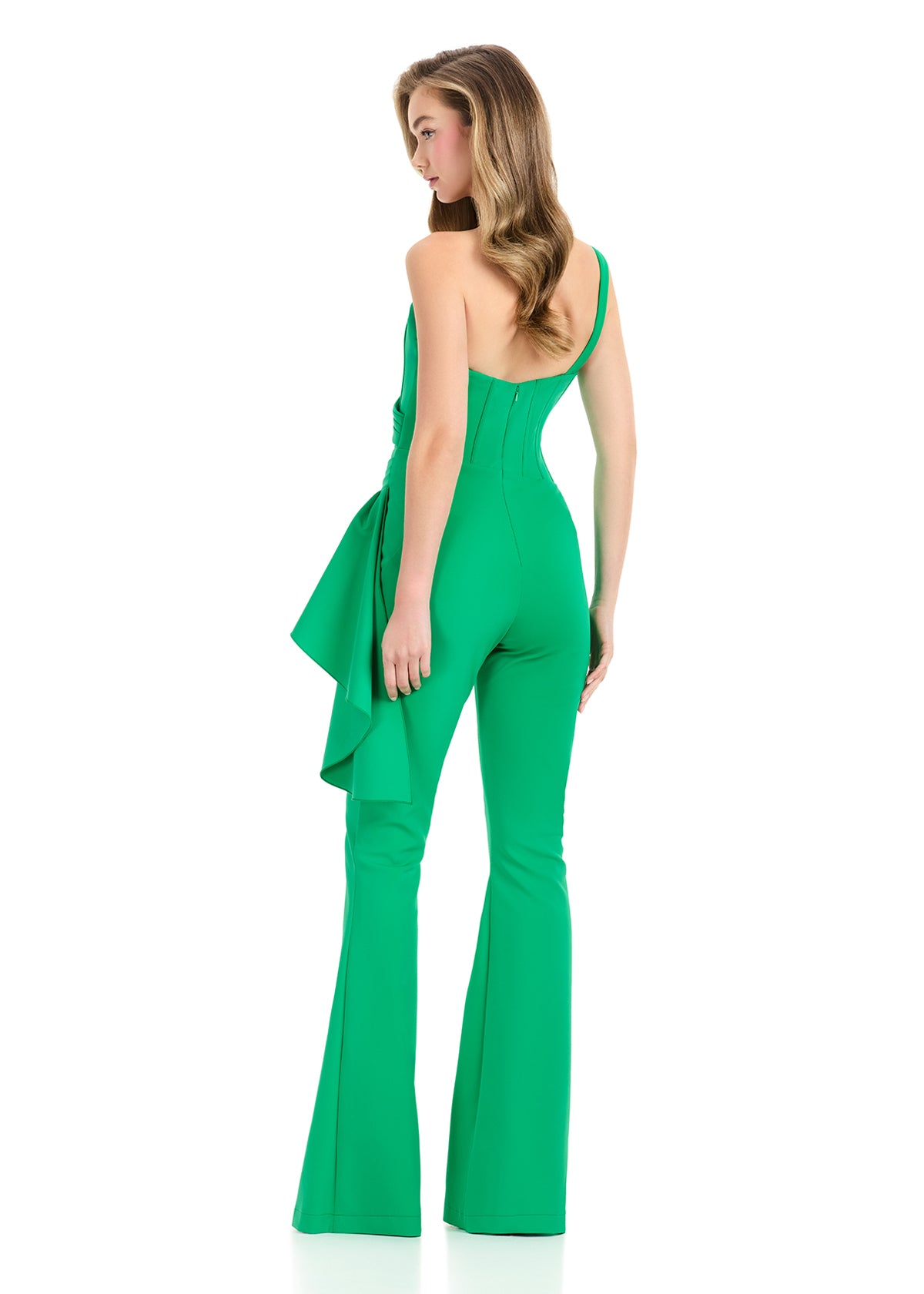 Ashleylauren 12233 Scuba pageant jumpsuit – Glass Slipper Formals