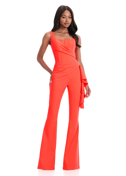 Ashleylauren 12233 Scuba pageant jumpsuit