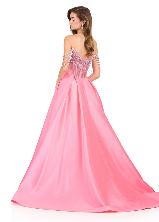 Ashley Lauren Style 12248 is a long prom dress designed for pageant and formal evening events. This elegant gown features Ashley Lauren's signature attention to fit and detail, creating a flattering silhouette that stands out on stage and in photos.

Available Colors: Black, Candy Pink, Ice Pink, Lilac, Sky

This Ashley Lauren dress is an ideal choice for prom, pageant competitions, formal galas, and red carpet events.

Designer: Ashley Lauren
Style Number: 12248