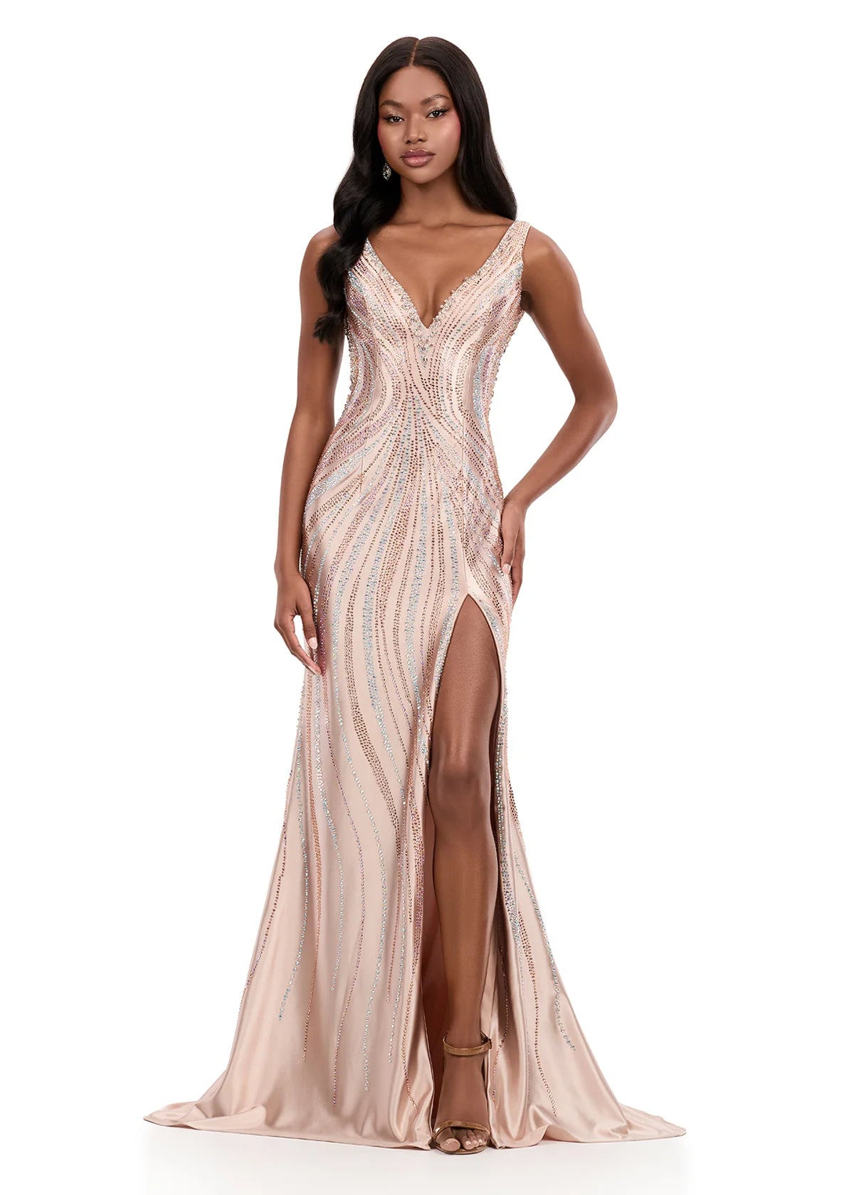 Ashley Lauren Style 12253 Long Prom Dress Pageant Formal Evening Gown –  Glass Slipper Formals