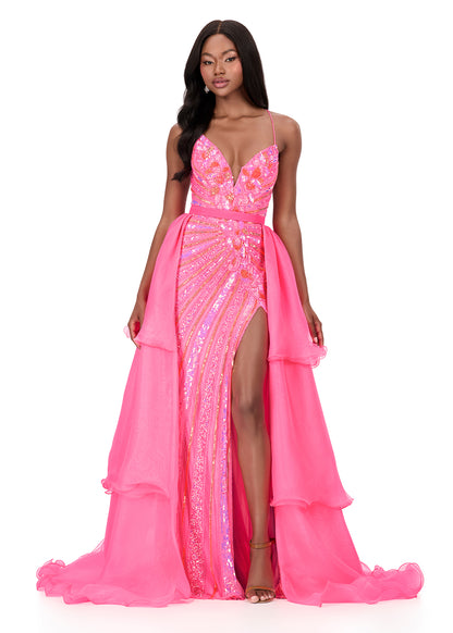 Ashley Lauren Style 12295 is a long prom dress designed for pageant and formal evening events. This elegant gown features Ashley Lauren's signature attention to fit and detail, creating a flattering silhouette that stands out on stage and in photos.

Available Colors:&nbsp;Ivory, Orchid, Red, Royal, Sky, Hot Pink, Ice Pink, Jade, Periwinkle

This Ashley Lauren dress is an ideal choice for prom, pageant competitions, formal galas, and red carpet events.

***Overskirt Only! Dress not Included***

Designer: As