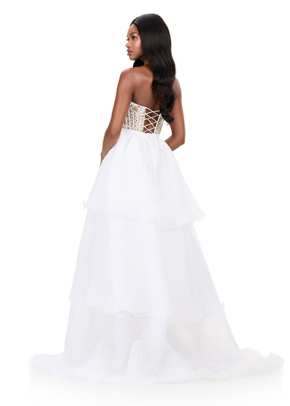 Ashley Lauren Style 12295 is a long prom dress designed for pageant and formal evening events. This elegant gown features Ashley Lauren's signature attention to fit and detail, creating a flattering silhouette that stands out on stage and in photos.

Available Colors:&nbsp;Ivory, Orchid, Red, Royal, Sky, Hot Pink, Ice Pink, Jade, Periwinkle

This Ashley Lauren dress is an ideal choice for prom, pageant competitions, formal galas, and red carpet events.

***Overskirt Only! Dress not Included***

Designer: As