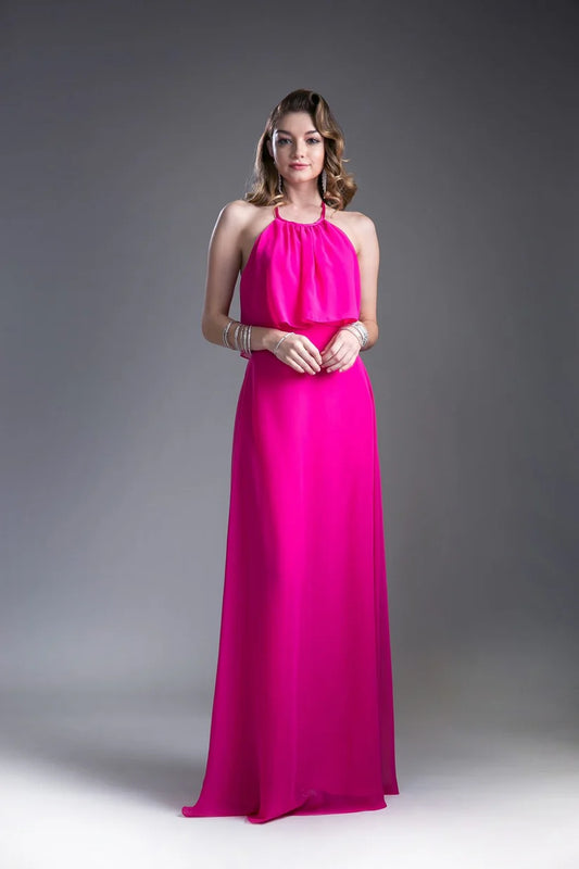This Ladivine 13031 long formal gown in vibrant fuchsia features a sophisticated high neck and an elegant cape drape, offering a modern yet timeless silhouette. Designed for bridesmaids or special occasions, its striking structure enhances posture and presence while providing comfortable movement. The size 4 fit ensures a tailored appearance, making it an excellent choice for refined events demanding both style and grace.

Size: 4

Color: Fuchsia