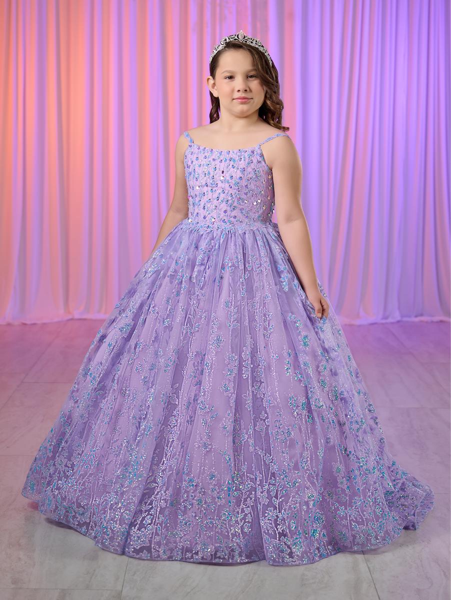 Tiffany Princess 13755 Girls Glitter Pageant Dress Long Ball Gown Formal Sequin Corset 14 / Lilac Tiffany Princess 13755 Girls Glitter Pageant Dress Long Ball Gown Formal Sequin Corset 14 / Lilac