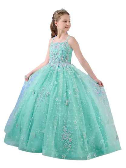 open lace back dress Lavetir Silk Satin Mother of The Bride Dresses A-Line Scoop Neck Sleeveless Tea-Length Formal Evening Gowns with Flower & Ruched main image 0