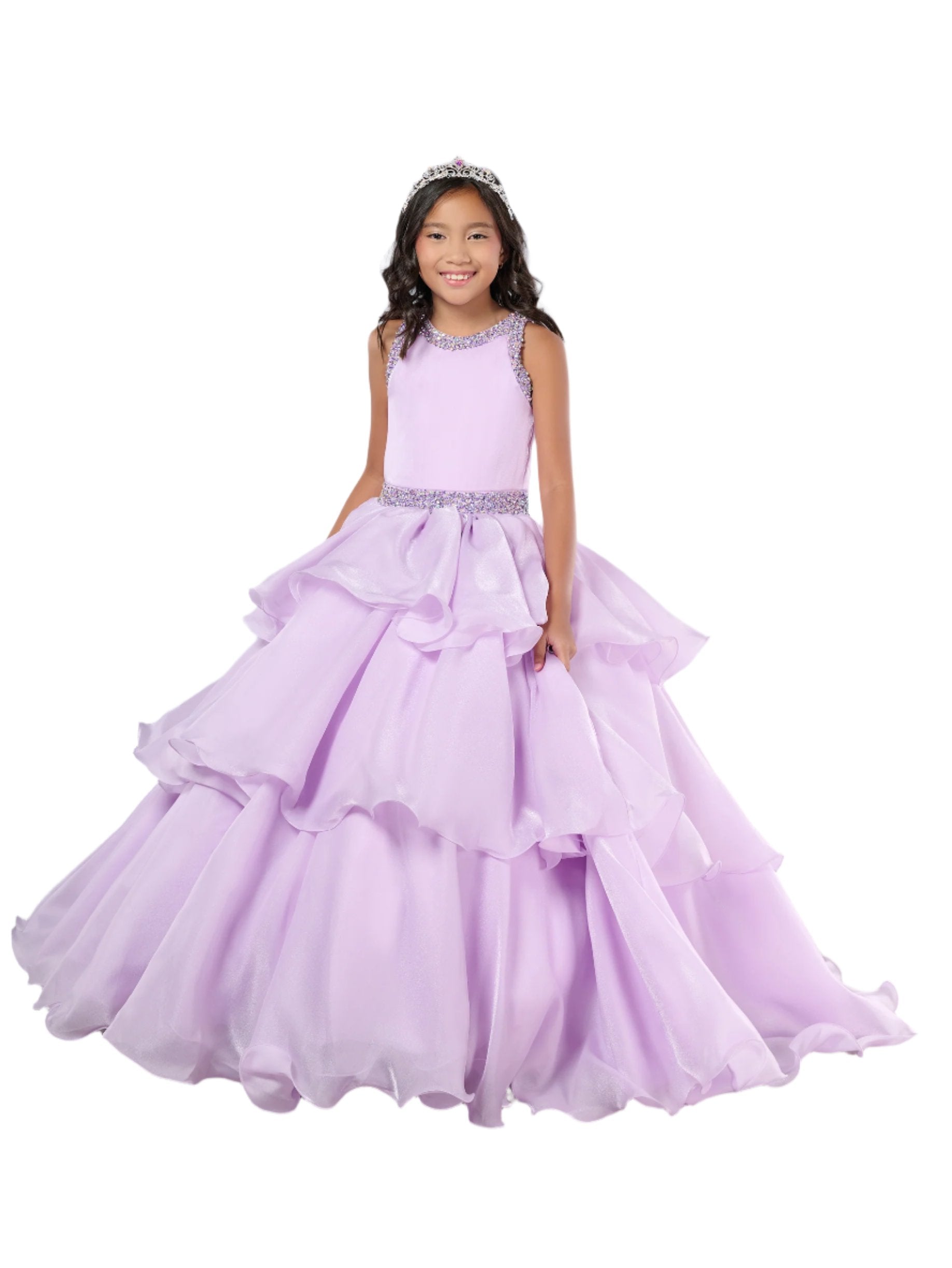 strapless open back dress Purple Princess Dress 8 main image 0