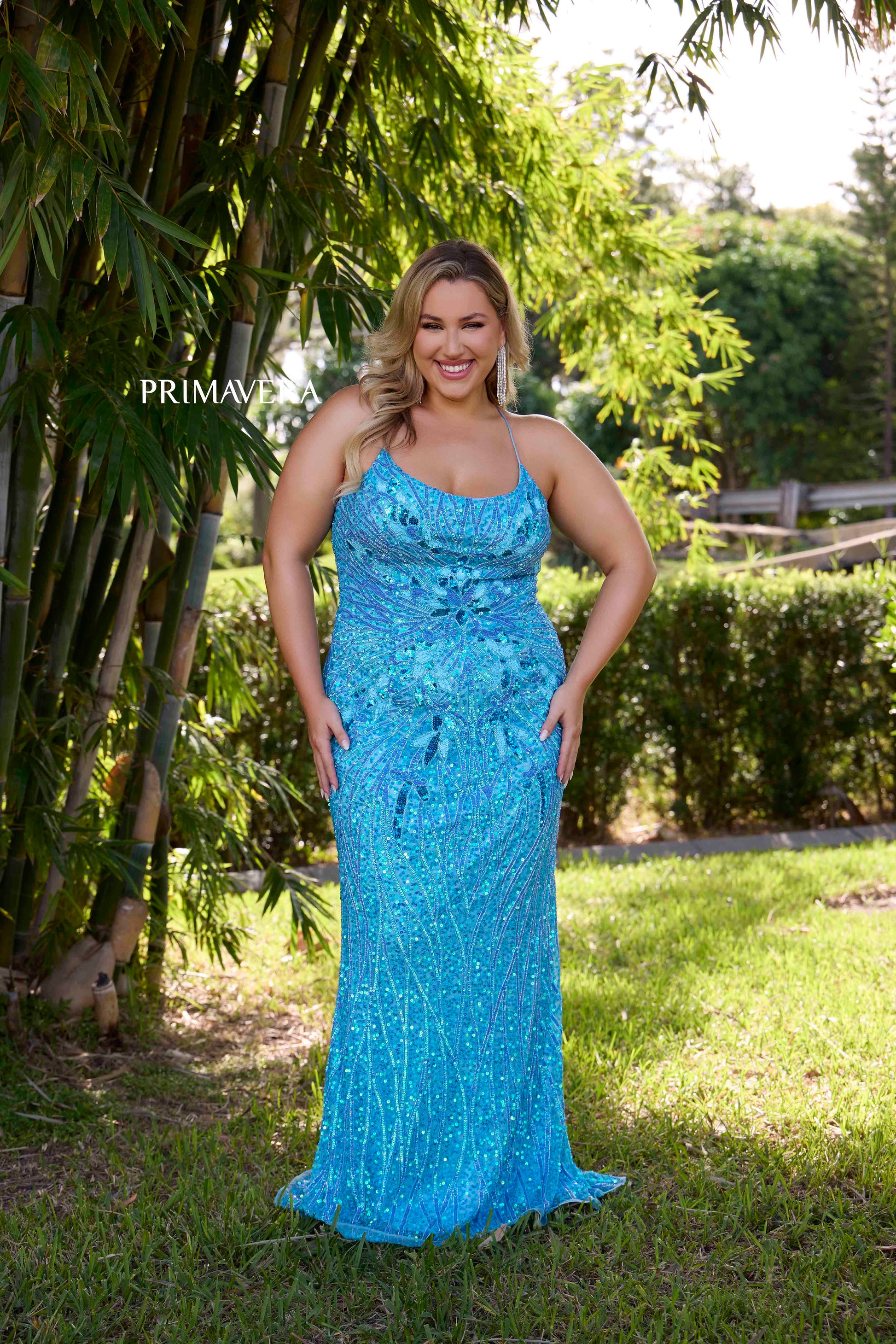 Primavera 14072 Size 20 Crystal Blue Plus Size Sequin Beaded Prom Dress Corset Back Formal Pageant Gown Primavera 14072 Size 20 Crystal Blue Plus Size Sequin Beaded Prom Dress Corset Back Formal Pageant Gown