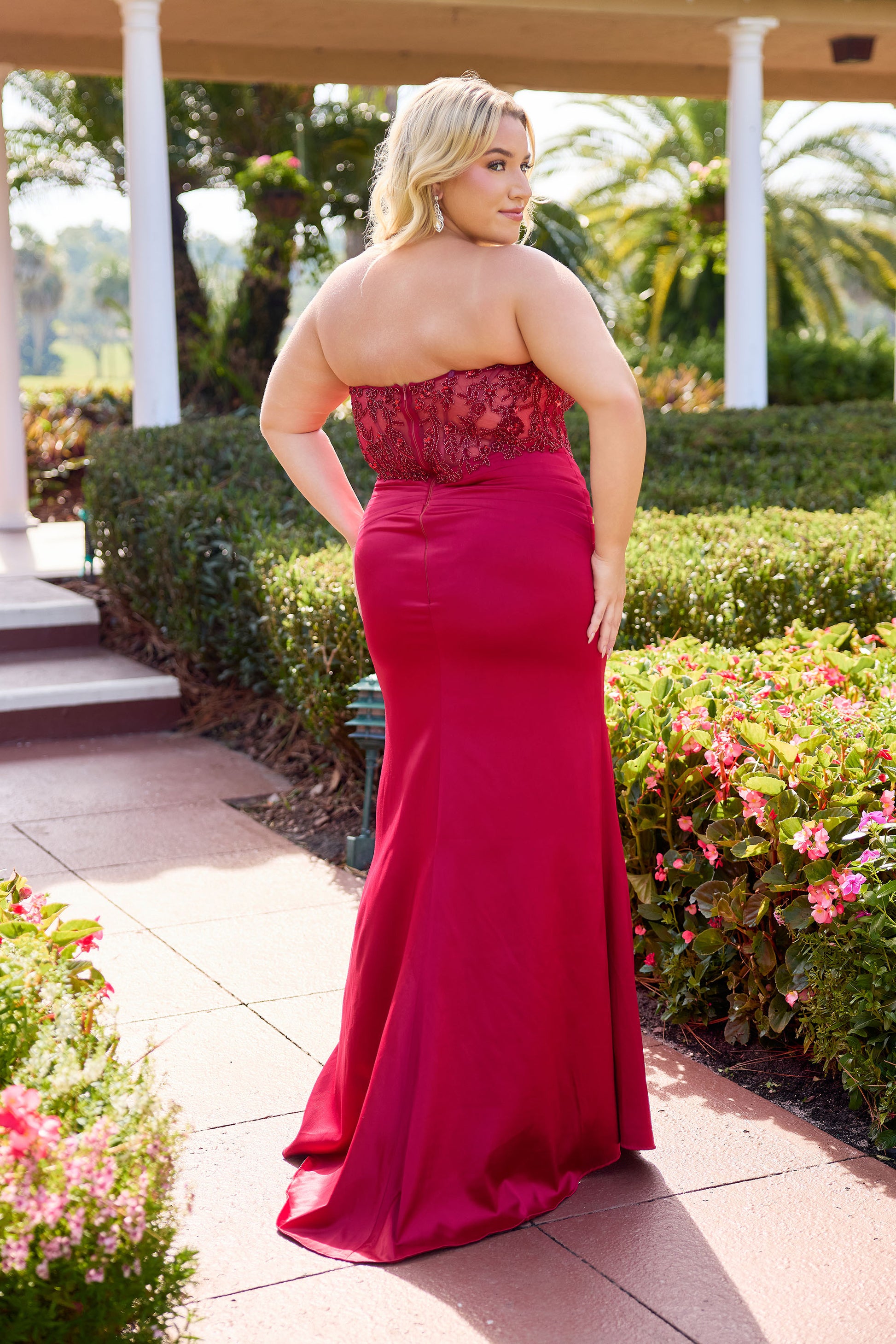 Primavera 14109 Long Plus-Size Prom Dress Emerald / 24W Primavera 14109 Long Plus-Size Prom Dress Emerald / 24W