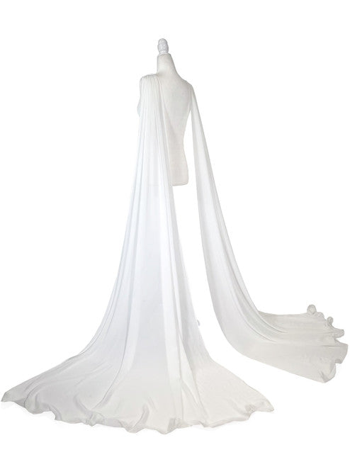 Marc Defang 2013 Long Adult Chiffon Fly Away Cape Panels Pageant