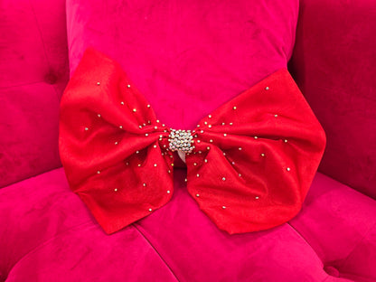 This stunning Marc Defang 5104 Detachable Oversize Pageant Bow Crystal Accessory shimmer Organza is sure to wow with its 18.5" wide dimensions and dazzling crystal accents. Perfect for any event or occasion, you can look effortlessly stunning with the perfect touch of sparkle. Add to spice up any Gown for Stage or Appearances!