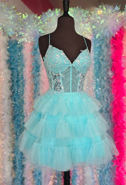 Colors 3346 mint Size 8 Sequin Corset Homecoming Dress – Glass Slipper Formals