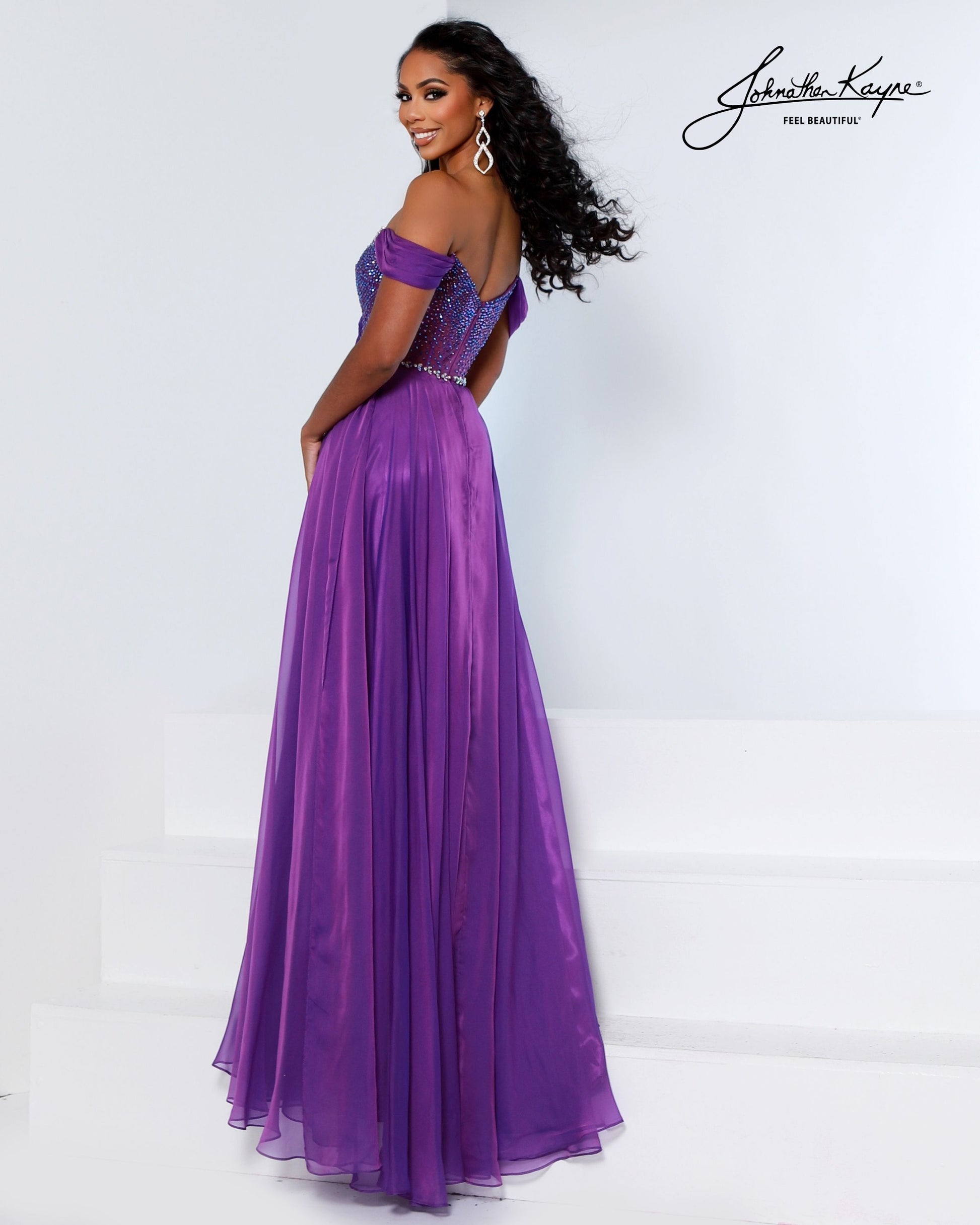 Johnathan Kayne 3217 Flowy Pageant Evening Dress Johnathan Kayne 3217 Flowy Pageant Evening Dress