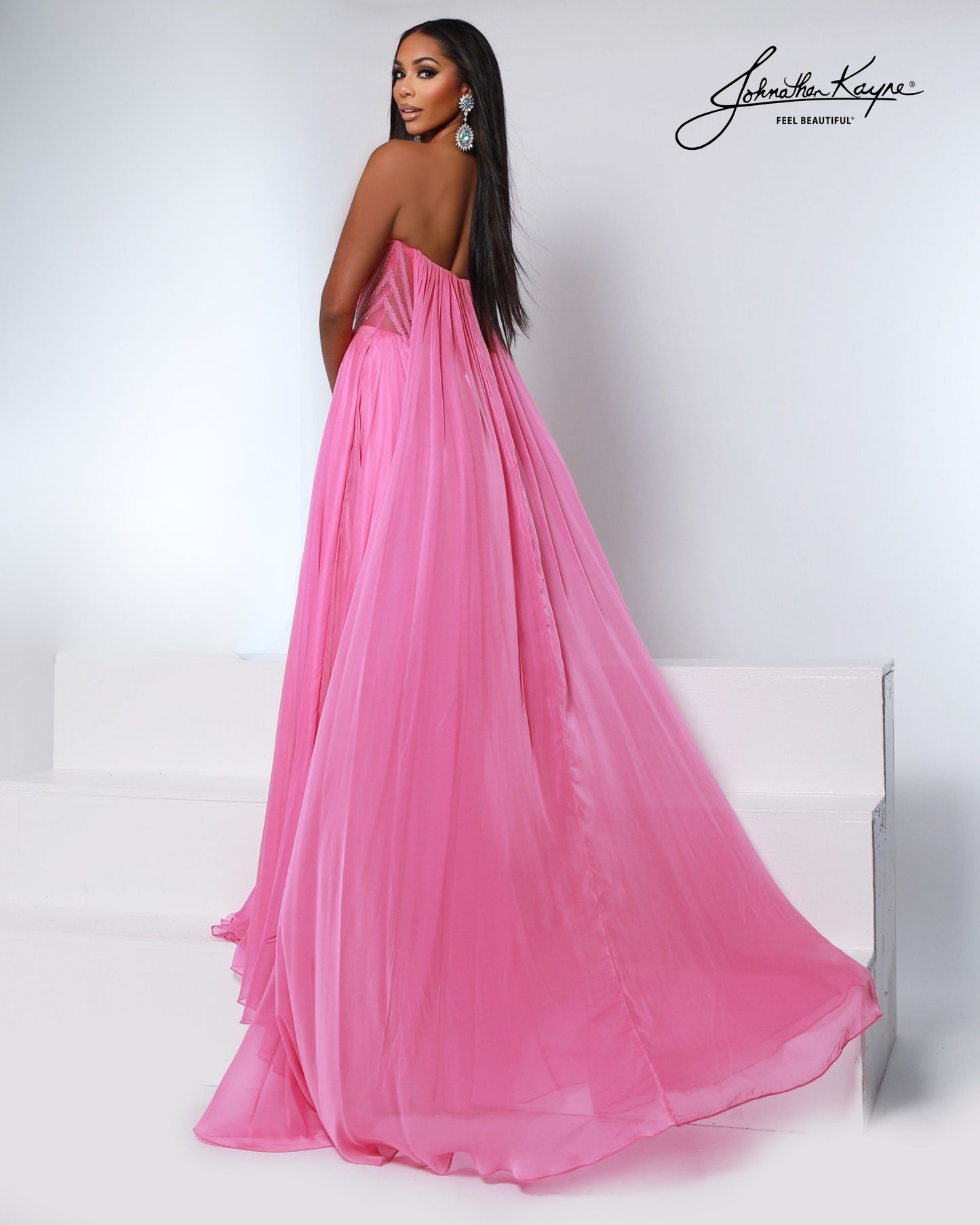 Designer: Johnathan Kayne — Style 3221
Style 3221 is a flowy Johnathan Kayne long prom dress crafted from lightweight special occasion fabrics for beautiful movement. The skirt glides effortlessly with every step, creating an elegant pageant dress silhouette that photographs beautifully and stands out on stage or on the dance floor.

Sizes: 000, 00, 0, 2, 4, 6, 8, 10, 12, 14, 16
Colors: Canary, Light Sapphire, Light Rose