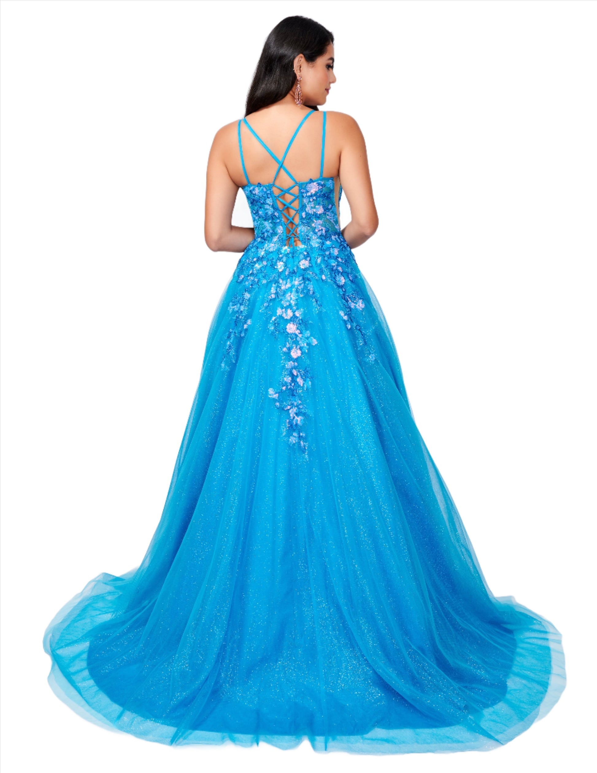 Nina Canacci 3263 Size 0 Turquoise Shimmer A Line Prom Dress Sequin Lace Corset Ball Gown Formal Sheer Nina Canacci 3263 Size 0 Turquoise Shimmer A Line Prom Dress Sequin Lace Corset Ball Gown Formal Sheer