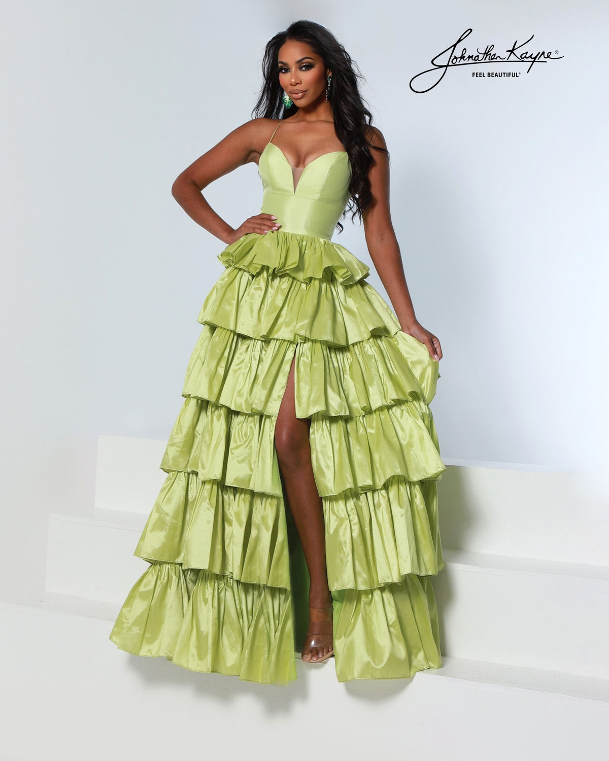Johnathan Kayne 3263 Fitted Jersey Prom Dress – Glass Slipper Formals