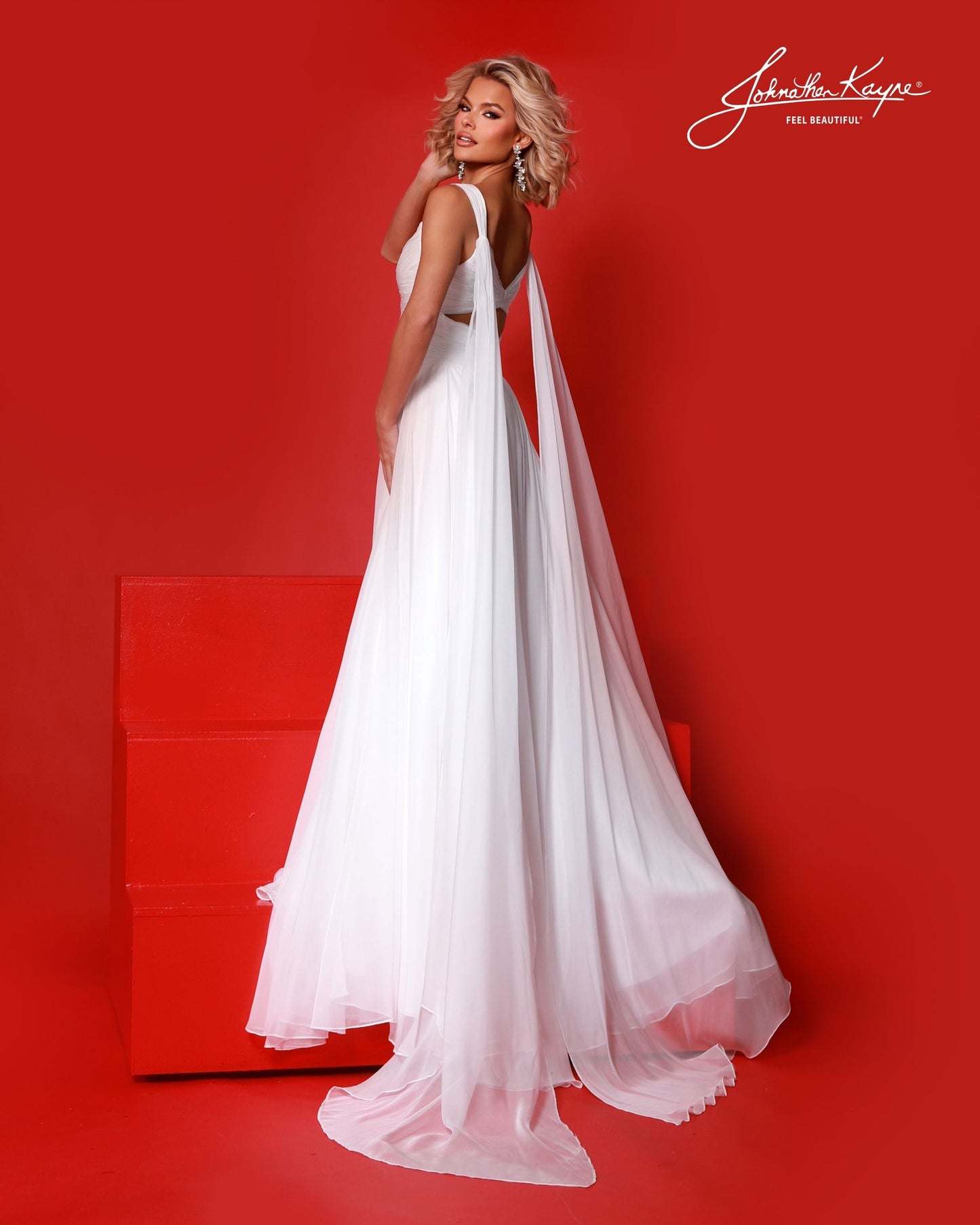 Designer: Johnathan Kayne — Style 3264
Style 3264 is a flowy Johnathan Kayne long prom dress crafted from lightweight special occasion fabrics for beautiful movement. The skirt glides effortlessly with every step, creating an elegant pageant dress silhouette that photographs beautifully and stands out on stage or on the dance floor.

Sizes: 000, 00, 0, 2, 4, 6, 8, 10, 12, 14, 16
Colors: Canary Yellow, Sky Blue, White