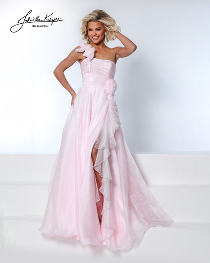 Designer: Johnathan Kayne — Style 3267
Style 3267 is a flowy Johnathan Kayne long prom dress crafted from lightweight special occasion fabrics for beautiful movement. The skirt glides effortlessly with every step, creating an elegant pageant dress silhouette that photographs beautifully and stands out on stage or on the dance floor.

Sizes: 000, 00, 0, 2, 4, 6, 8, 10, 12, 14, 16
Colors: Baby Pink, Ice Blue