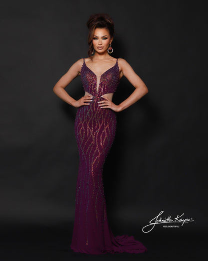 Johnathan Kayne 3283 Stretch Knit Prom Dress