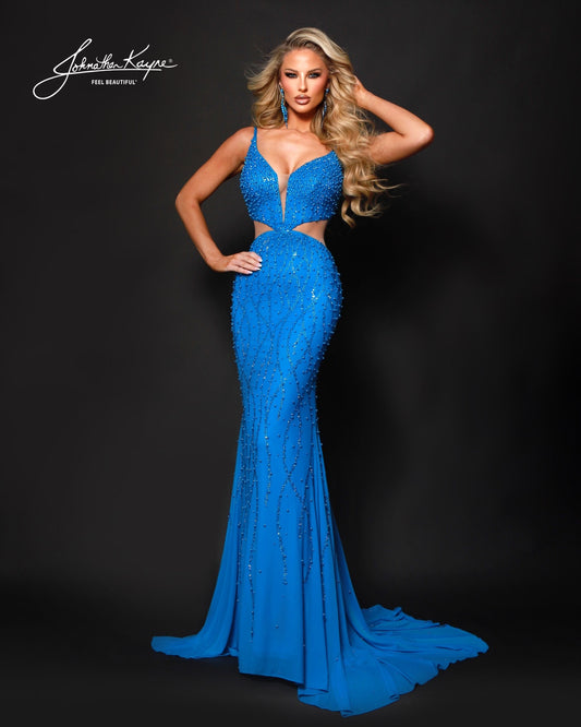 Johnathan Kayne 3283 Stretch Knit Prom Dress