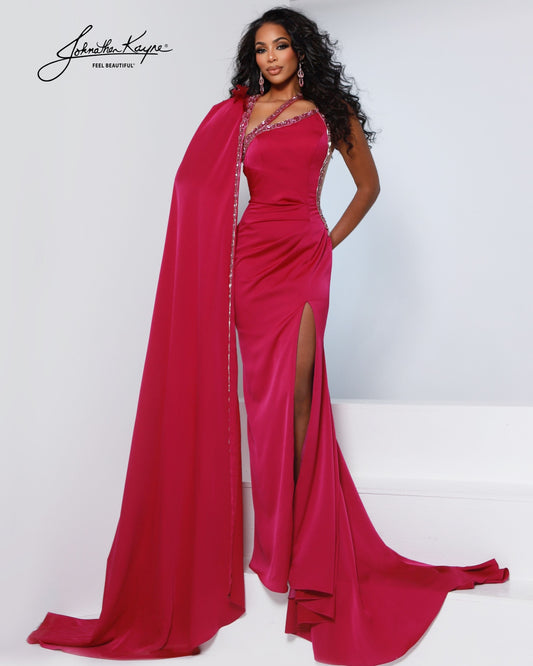 Johnathan Kayne 3286 Fitted Jersey Prom Dress