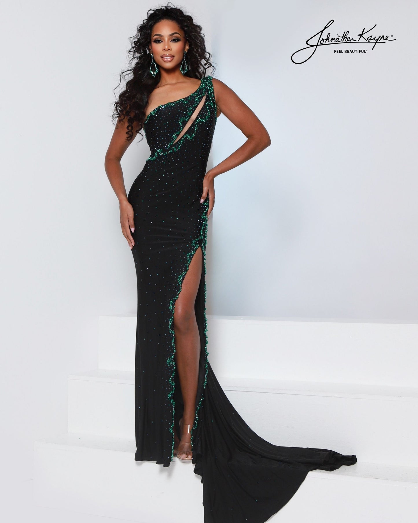 Johnathan Kayne 3292 Flowy Pageant Evening Dress